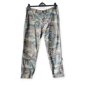 Sanctuary STANDARD SURPLUS Camo Ankle Zipper Pants army green size 29